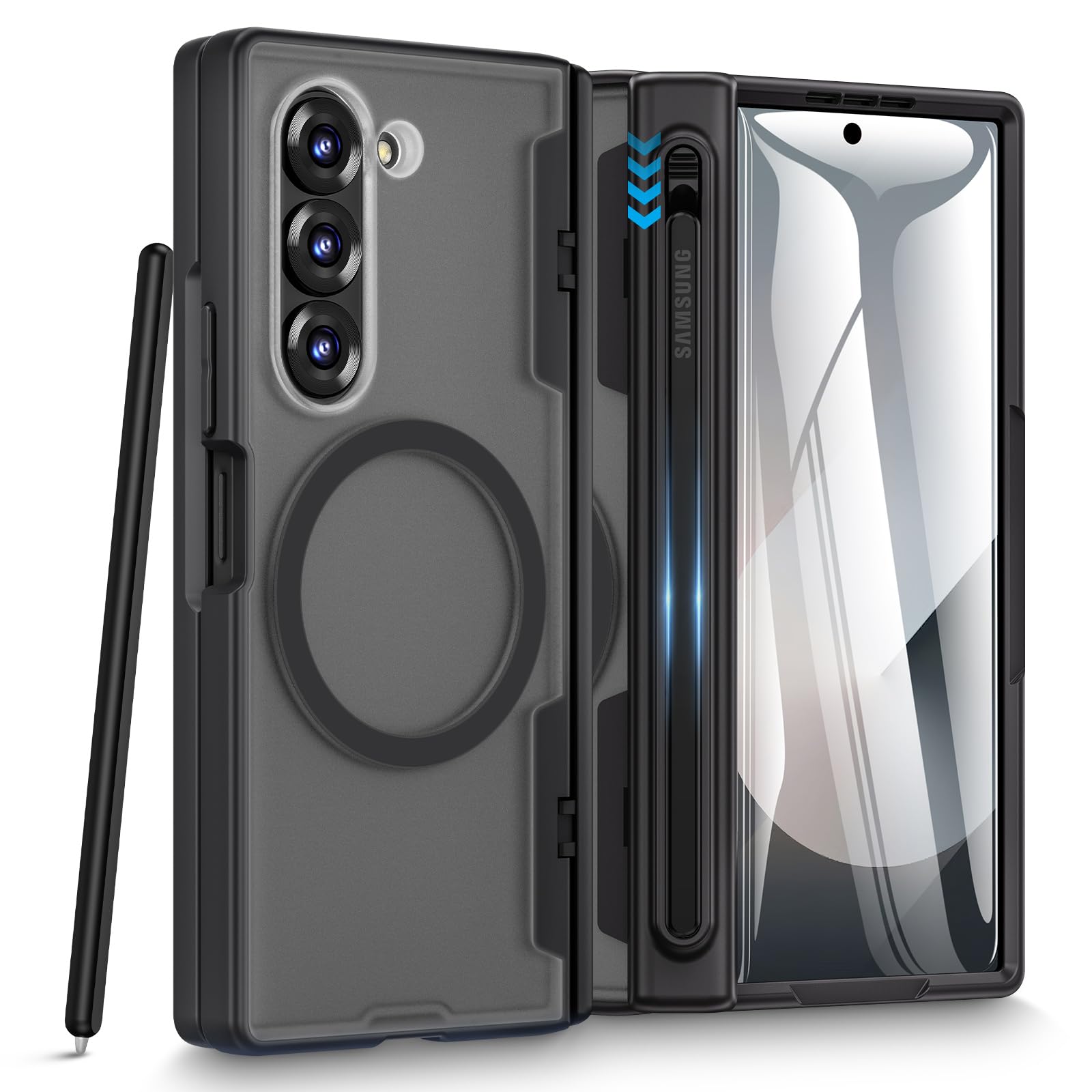 Amazon.com: Caka for Samsung Galaxy Z Fold 6 Case [Thinner S Pen